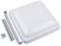 Camp'N 14" Universal RV, Trailer, Camper, Motorhome Roof Vent Cover - Vent Lid Replacement (White 1 Pack)