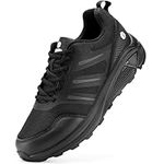 FitVille Extra Wide Mens Running Shoes Trail Running Shoes for Men with High Rebound Extra Wide Hiking Shoe for Men Walking Shoes for Flat Feet Arch Fit Heel Pain Relief