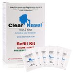 Clearnasal Rinse and Clear Refill Kit jal Neti Measured Sachet of Salt -240 ml Each (Only 50 Sachets avilable)