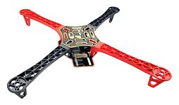 INVENTO F450 4-Axis Multi-Rotor Quadcopter Frame Airframe Kit with Integrated PCB Wiring Red Black Arms for HJ450 Toy Drones UAV DIY