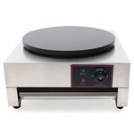 KHUSHI UDYOG Electric Crepe Maker 40cm | Commercial Dosa Tawa Machine with Temperature Control for Frankies Chilla Restaurant Use