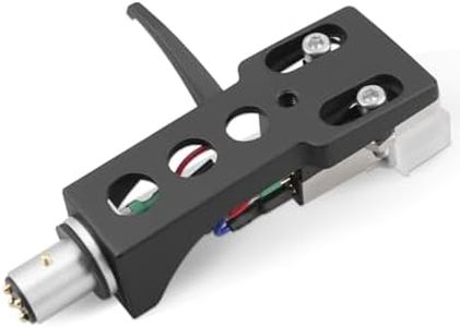Black Headshell, AT-3600L Magnetic Cartridge Stylus Fit for Technics SL D1, SL D1K, SL D2, SL D202, SL D205, SL D2K, SL D3, SL D303, SL D33, SL D3K, SL D5