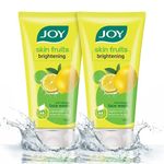 Joy Skin Brightening Lemon Face Wash (2X150ml) With Vitamin C For Naturally Glowing Skin | Removes Excess Oil & Dirt | Suitable For All Skin Types