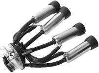 Cow Milk Collector,240CC Milking Cluster Cow Milker Claw Cluster Complete,4 Stainless Steel Shells,4 Air Tubes,2 Blind Stoppers for Vacuum Pump Milking Machine