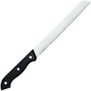 PARENCE.- Couteau à Pain en Acier Inoxydable/Couteau de Cuisine Dentelé avec Manche Ergonomique -18cm