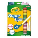 Crayola Washable Super Tips (5 Fun-Scented Markers Included), 20 Count