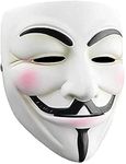 ARYANSH SHOPPE Anonymos Mask for Kids & Adults - V for Vendetta Mask Halloween Masks Guy Mask for Halloween Costume Cosplay Party Mask,Hacker Mask (PACK OF 1)