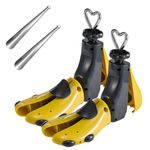 Universal Shoe Stretcher with a Metal shoe horn – Adjustable Length/Width Expander Boot Widener Stretch Left/Right Use for Tight Shoes | Fits Flats, Sneakers Men Women (2-Pack, For Shoes Size 8-12)