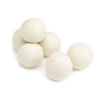 Woolzies Natural Fabric Softener Wool Dryer Balls 6 XL Pure No Chemicals