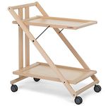 Foppapedretti Sprint Folding Serving Trolley, Natural