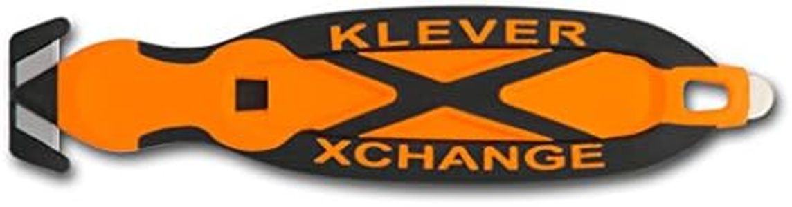 Klever XChange, Safety Box Cutter Knife, Orange