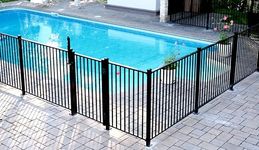 UVITA® Aluminum Pool Fence System (4 X Regular Panels with Posts 58W X 50' H)