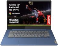 Lenovo IdeaPad Slim 3 Chromebook 14M868 – 14-Inch FHD Laptop (MediaTek Kompanio 520, 4GB RAM, 128GB SSD, Chrome OS) with English (UK) Keyboard – Abyss Blue