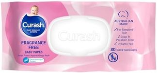 Curash Fragrance Free Baby Wipes - 