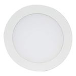 Halo HLB 6 in. Round Integrated LED Direct Mount Recessed Trim, Color Selectable (2700K-5000K), Canless, White