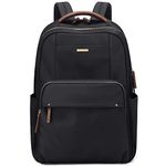 Laptop Backpack for Women Computer Bag Casual Daypack Fits 15.6 Inch Notebook Work Travel Backpacks (Black)