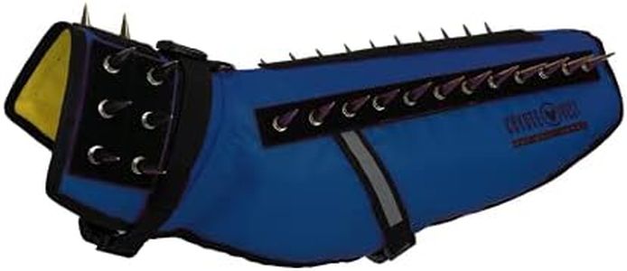 CoyoteVest Dog Harness Protection Vest, Reflective Dog Accessories with Spikes to Shield Your Pet from Raptor and Animal Attacks, Proudly Made in America (Medium, Royal Blue)