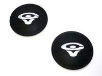 2 Cerwin Vega 2.75" Felt Logo Dust Caps