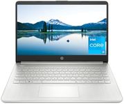 HP 14 inch Laptop, HD Display, 12th Generation Intel Core i3-1215U, 8 GB RAM, 256 GB SSD, Intel UHD Graphics, Windows 11 Home in S Mode, 14-dq5009nr (2024)