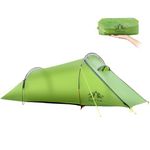 Night Cat Tunnel Tent 1 Man: Waterproof Camping Tent Silnylon 15D PU5000MM Ultralight for Trekking and Backpacking Wild