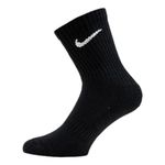 Nike Unisex's U NK EVERYDAY CUSH CREW 3PR Socks, Black/(White), XL