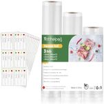 3 Packs Vacuum Food Sealer Rolls Ba