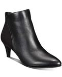 Alfani Womens Harpper Pointed Toe Ankle Fashion Boots, Black Leather, Size 7.0