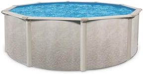 Aquarian Phoenix 21' x 52" Round Durable Steel Framed Quick Assembly Above Ground Family Sized Outdoor Backyard Swimming Pool