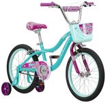 Schwinn Koen & Elm Toddler and Kids Bike, For Girls and Boys, 18-Inch Wheels, BMX Style, Training Wheels Included, Chain Guard, and Front Basket, Teal