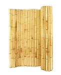 Backyard X-Scapes Natural Bamboo Fencing Decorative Rolled Fence Panel 1 in D x 4 ft H x 8 ft L