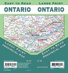 Ontario Large Print Provincial Map