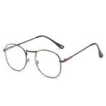 Retro Nearsighted Distance Glasses -0.75 Metal Men Women Myopia Glasses