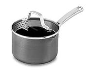 Calphalon Classic Nonstick Sauce Pan with Cover, 1.5 Quart, Grey