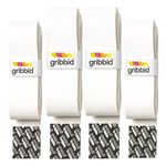 GRIBBID Hockey Grip Chamois, Field Hockey, The Original Dutch Chamois (White, 4-pack), Supreme Softness Hockey Grip