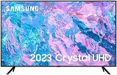 Samsung 43 Inch CU7100 UHD HDR Smart TV (2023) - 4K Crystal Processor, Adaptive Sound Audio, PurColour, Built In Gaming TV Hub, Streaming & Video Call Apps And Image Contrast Enhancer