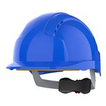 JSP - EVOLite Lightweight ABS Safety Helmet Wheel Ratchet Blue Vented, One Size (AJB170-000-500)