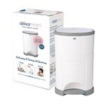 Dekor Mini Hands-Free Diaper Pail | Easiest to Use | Just Step – Drop – Done | Doesn’t Absorb Odors | 20 Second Bag Change | Most Economical Refill System | White