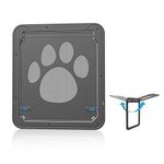 Namsan Magnetic Automatic Lock/Lockable Pet Screen Door Dog Gate Way Pet Door for Screens - Larger 12" x 16" (Large, Gen-3)