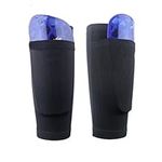 Soccer Shin Guards Calf Sleeves for Kids Adults Youth with Optimized Insert Pocket - Protective Soccer Equipment for Boys Girls Men for Beginner or Elite Athlete for Football Games (For Adults)