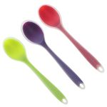 3pcs Semi-Transparent Silicone Spoon Soup Spoon Coffee Milk Teaspoon