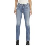 Silver Jeans Co. Women's Suki Mid Rise Curvy Fit Slim Bootcut Jeans, Med Wash Cvs253, 30W x 31L