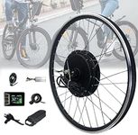 Cashwise Electric Bikes Conversion Kit, 48V 1000W 1500W Front Wheel E-Bike Conversion Kit Hub Motor, Electric Bike Wheel Conversion Kit with LCD Panel, Throttle, Pedal Assist Sensor,1500W-28inch