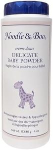 Noodle & Boo Delicate Baby Powder with Pure Cornstarch and Aloe, Talc Free, 4 Oz