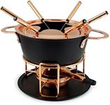 Swissmar Realp 11-Piece Black Cast Aluminum Fondue Set