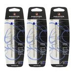 Sheaffer K Ballpoint Pen Refill, Medium Point, Blue Ink, 3-Count