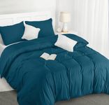 Utopia Bedding Duvet Cover Double - Soft Microfibre Polyester Duvet Cover with Pillow cases - Bedding Quilt Cover Set (Denim Blue)