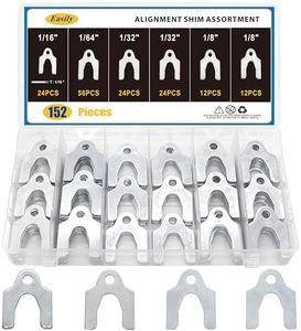 152 Pieces Auto Alignment Body Shims 1/16" 1/64" 1/32" 1/8" Car Alignment Shims Spacers Assortment Kit