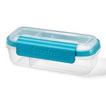 Starfrit Easy Lunch Snack & Dip Container - Divided Container - 14oz/414ml - Airtight & Leakproof - Locking Lid
