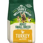 James Wellbeloved Adult Small Breed Turkey and Rice 1.5 kg Bag, Hypoallergenic Dry Dog Food