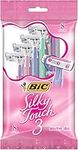 BIC Silky Touch 3 Triple Blade Women’s Disposable Razor, Assorted, 8 Count Disposable Razors For Women